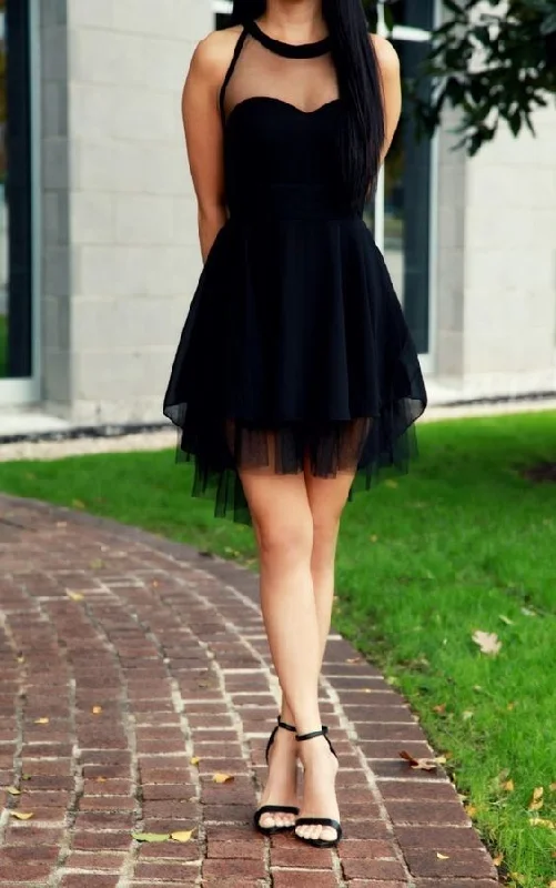 Black Homecoming Dress,Tulle Homecoming Dresses,Homecoming Gowns,Party Dress cg1030 Tunics Chic elegant