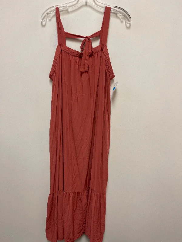 Dress Casual Maxi By Old Navy In Pink, Size: 2x Tunics Polka dots