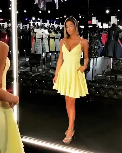 Sweet 16 Dresses Homecoming Dresses Wedding Party Dresses  cg8291 Crew Neckline Casual