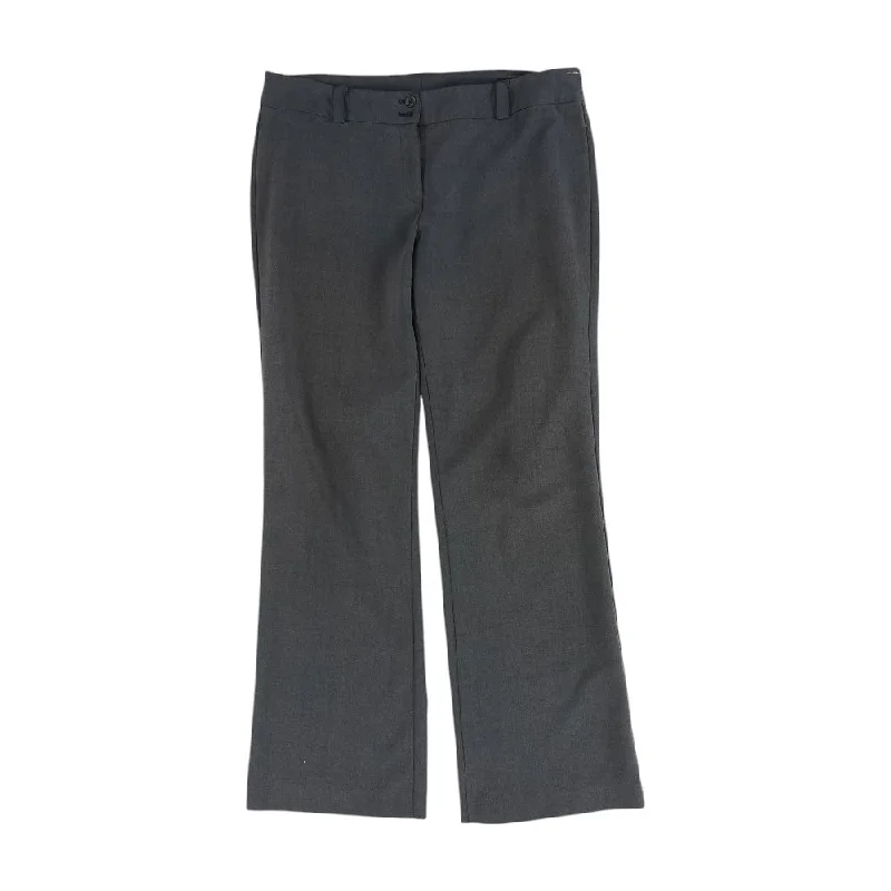 Gray Solid Dress Pants Comfortable Cargo Pants