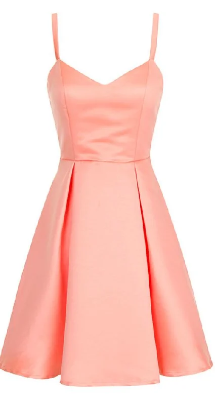 Short Satin Homecoming Dresses Spaghetti Straps Women Party dress cg3754 Tunics Ceremony elegant
