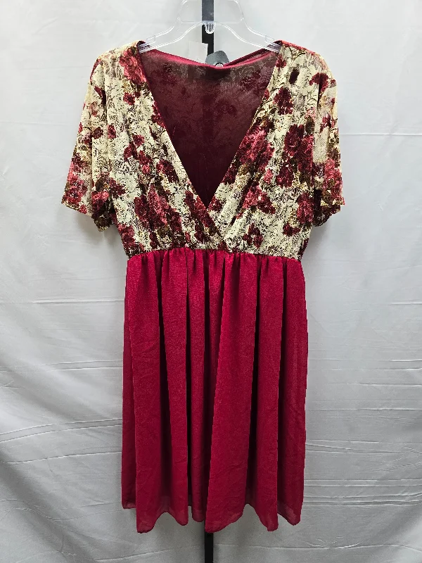 Floral Print Dress Casual Midi Clothes Mentor, Size 3x Tunics Plaid country