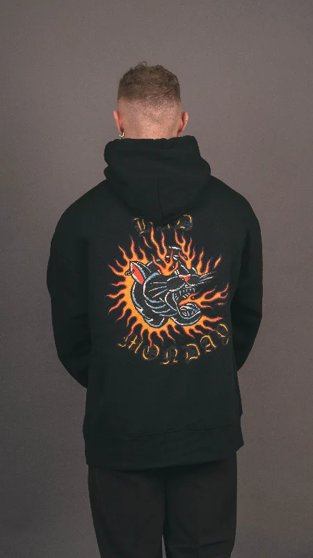 Ultra Heavy Panther Blast Hoodie Hoodie with Hem Ribbing Snug Secure