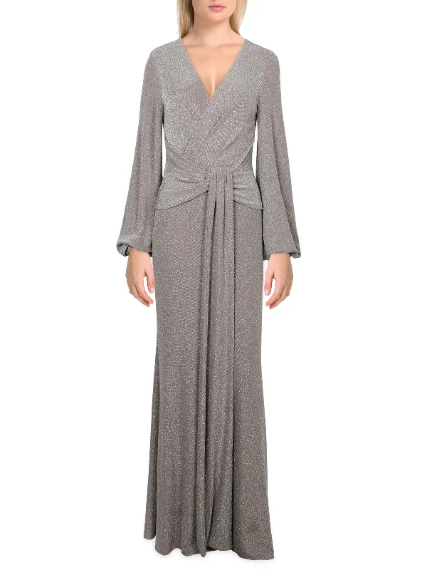 Womens Metallic Formal Evening Dress Tunics Recommended stylist