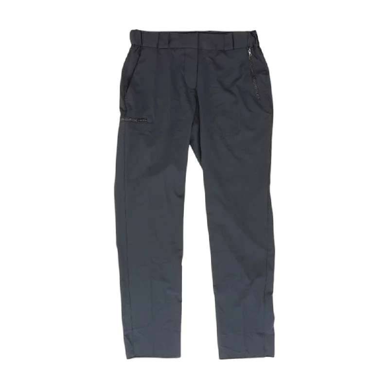 Navy Solid Pants Cozy Knit Pants