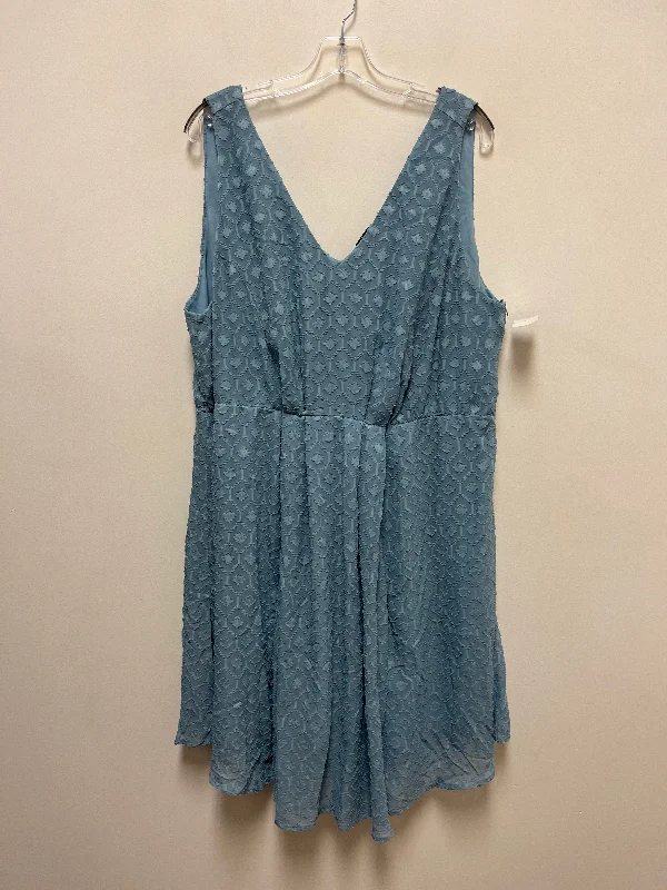 Dress Casual Midi By Torrid In Blue, Size: 3x Tunics Cozy comfortable