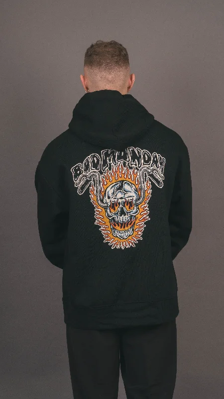 Ultra Heavy Ride Or Die Hoodie Hoodie with Hem Elastic Stretchable Comfortable