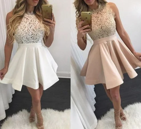 short a-line homecoming party dresses cg2599 Tunics New arrival