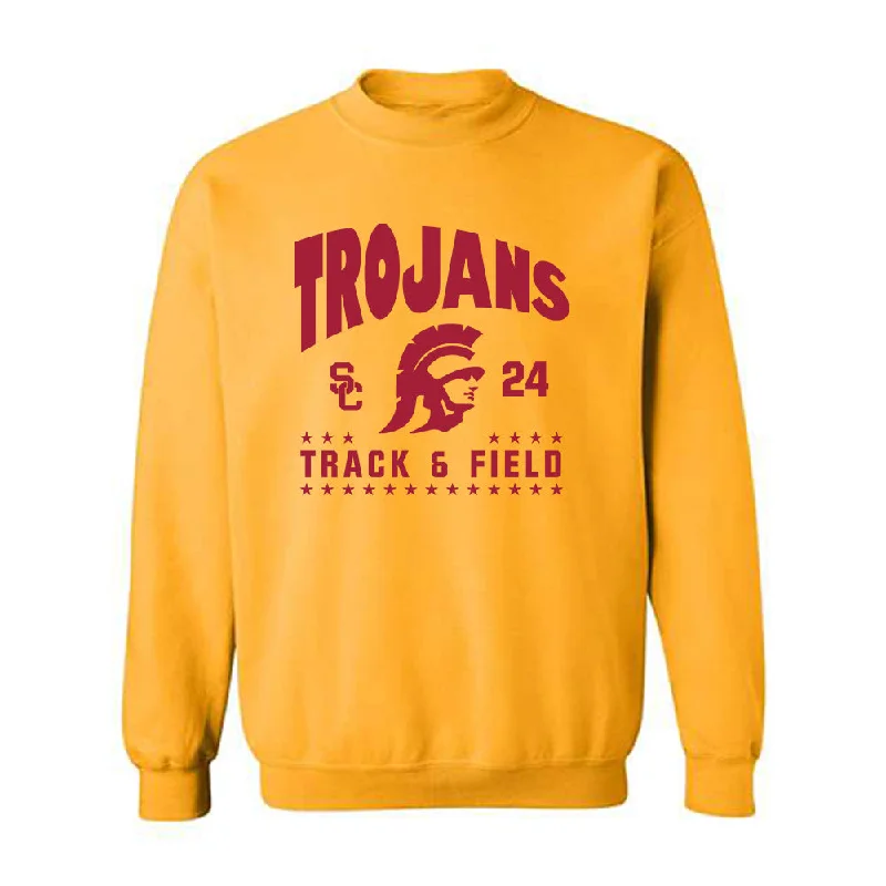 USC - NCAA Women's Track & Field (Outdoor) : Max Thomas - Crewneck Sweatshirt Classic Fashion Shersey Hoodie with High-Low Hem Asymmetrical Trendy