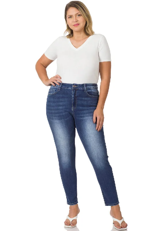 PLUS HIGH-RISE SKINNY DENIM PANTS — 16/18 Cozy Jogger Leggings
