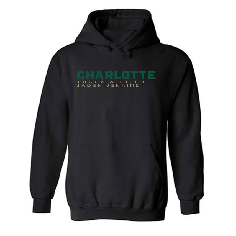 UNC Charlotte - NCAA Women's Track & Field (Outdoor) : Jaden Jenkins - Hooded Sweatshirt Classic Fashion Shersey Hoodie with Toggle Buttons Decorative Unique