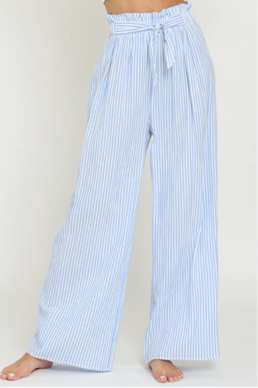 D2630 - High Waisted Flowy Pants Slim-Fit Leggings
