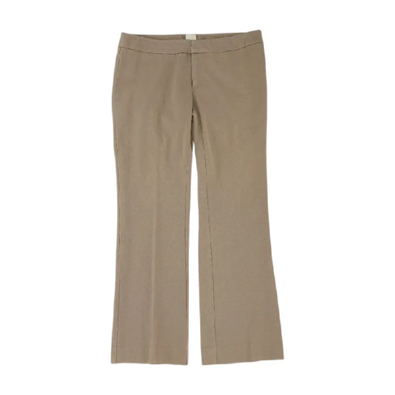 Tan Solid Chino Pants Comfortable Jogger Trousers