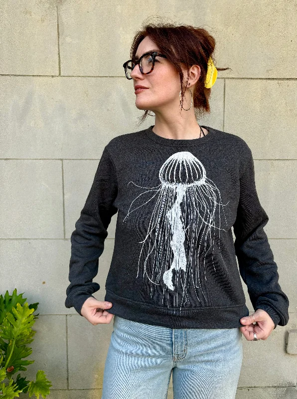 Jellyfish Sabrina Sweatshirt Hoodie with Neon Bright Vibrant