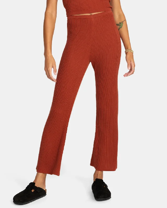 Swerve Flared Pants - Arabian Spice Relaxed Fit Trousers