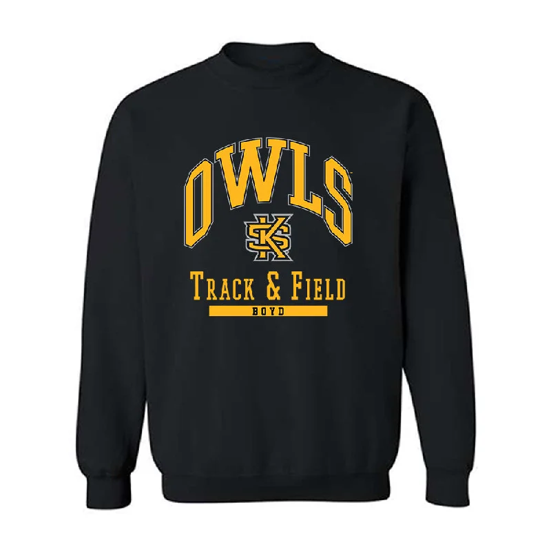 Kennesaw - NCAA Women's Track & Field (Outdoor) : Aidan Boyd - Crewneck Sweatshirt Classic Fashion Shersey Hoodie with Hem Fringe Bohemian Relaxed