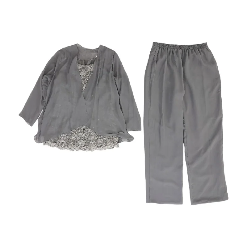 Gray Solid Dress Pants Fashionable Jogger Pants