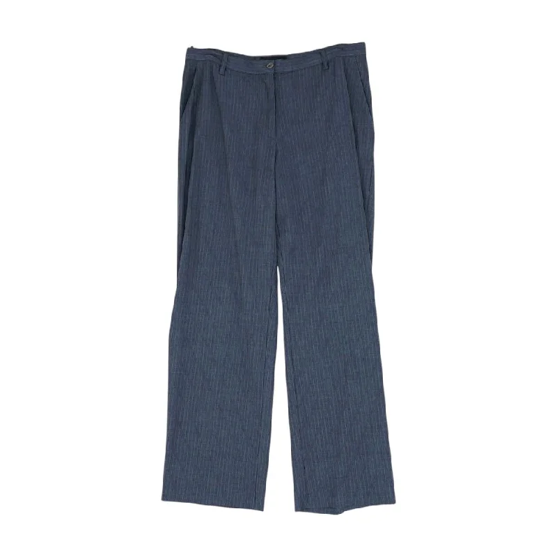 Blue Striped Dress Pants Lightweight Jogger Pants