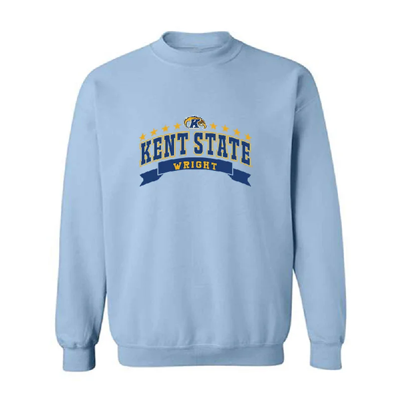 Kent State - NCAA Women's Track & Field (Outdoor) : Briana Wright - Crewneck Sweatshirt Classic Fashion Shersey Hoodie with Hem Contrast Bold Stylish