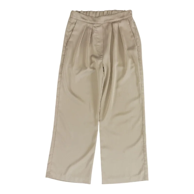 Tan Solid Pants Stylish Slim Trousers