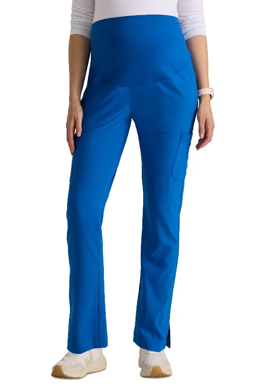 Six Pocket Jersey Knit Stretch Waistband Evolve Maternity Scrub Pant Relaxed High-Waist Trousers