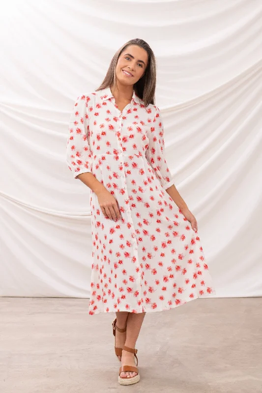 Aoife Dress - Soft Pink Floral Tunics Recommended stylist