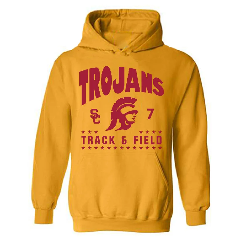 USC - NCAA Women's Track & Field (Outdoor) : Darius Rainey - Hooded Sweatshirt Classic Fashion Shersey Hoodie with Hem Ribbing Snug Secure