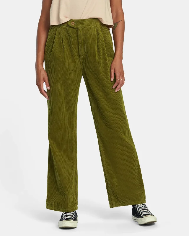 Hudson Wide Leg Pants - Monstera Soft Wool Pants