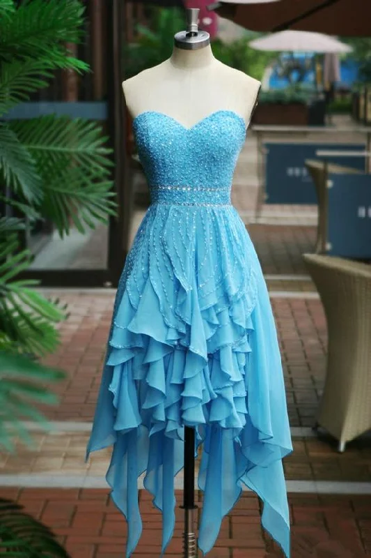 High Low Dress, Homecoming Dresses, Graduation Party Dresses, Formal Dress For Teens  cg3258 Lace Sexy Club