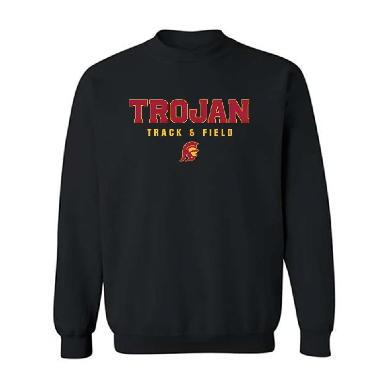 USC - NCAA Women's Track & Field (Outdoor) : Matteo Mitchell - Crewneck Sweatshirt Classic Shersey Hoodie with Hood Adjustable Protection