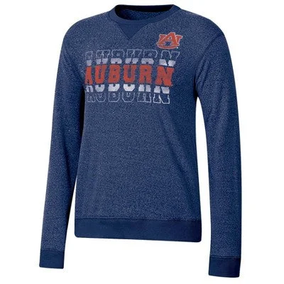 Open Box - NCAA Auburn Tigers Women's Crew Neck Fleece Sweatshirt - L Hoodie with Neon Bright Vibrant