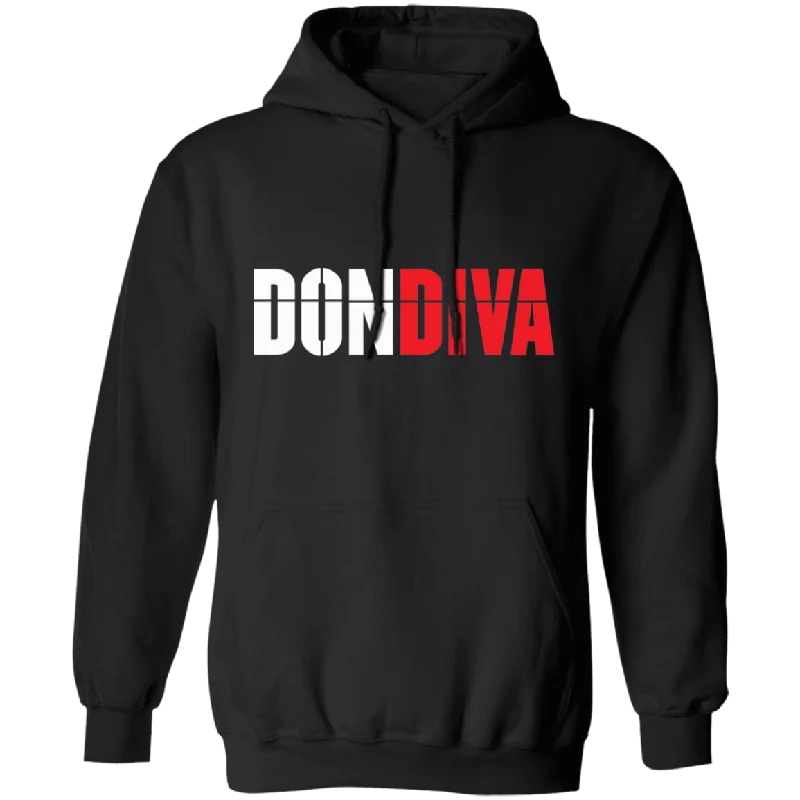 Don Diva Logo Unisex Hoodie Hoodie with Hem Drawcord Adjustable Customizable