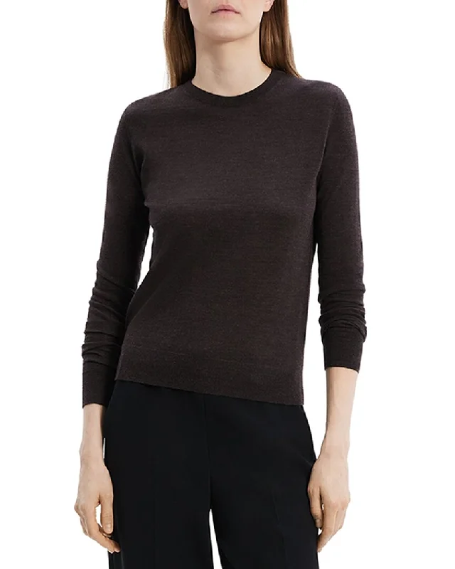 Theory Crewneck Sweater Turtle Neck Boat Neck Asymmetrical Neck
