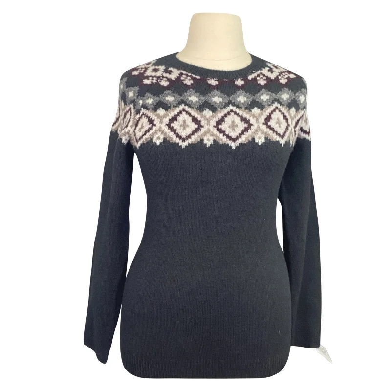 Kingsland 'Sence' Knitted Sweater in Navy - Women's Large Hooded Sweater Collared Sweater Shawl Collar