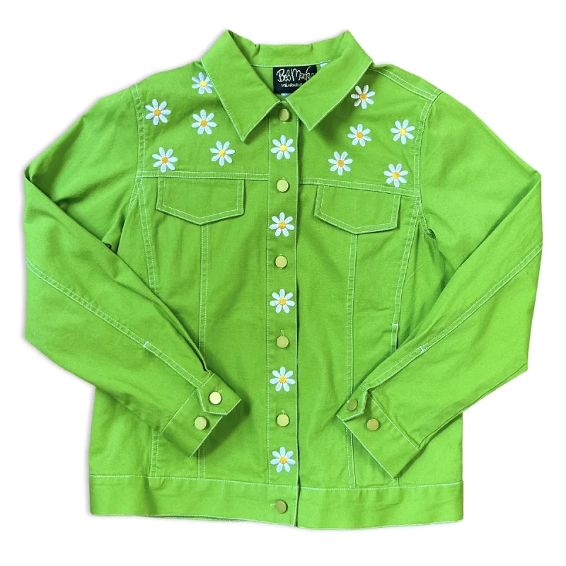 Vintage 70s Bob Mack Daisy Jacket Welt Pockets Slit Pockets Flap Pockets