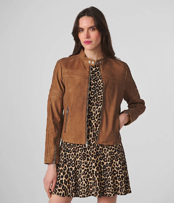 Harlow Racer Jacket Faux Fur Jacket Real Fur Jacket Shearling Jacket