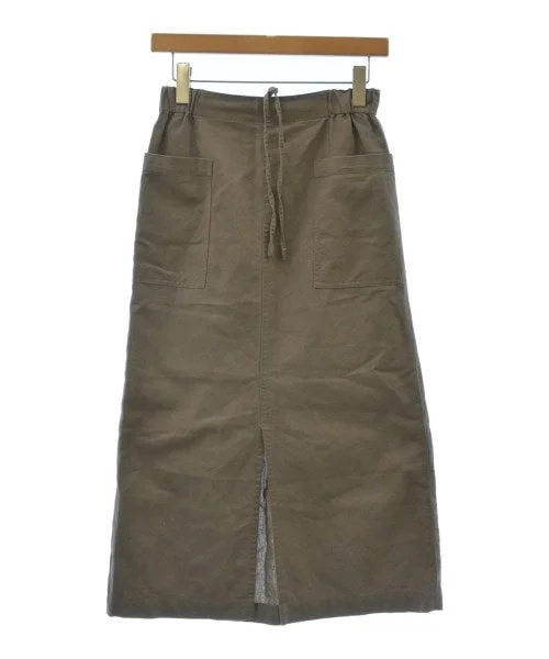 green label relaxing Long/Maxi length skirts silk skirt smooth