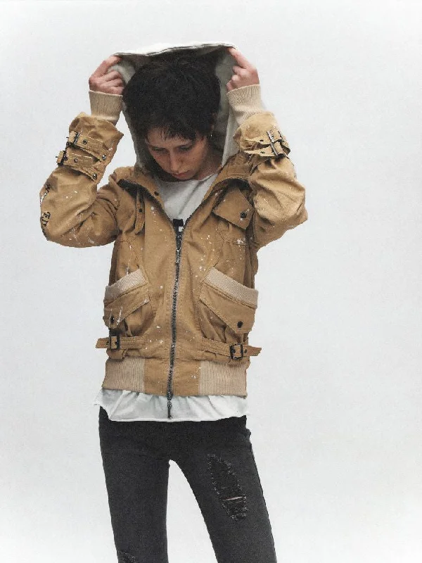 Inkjet Spliced Denim Jacket 【s0000011634】 Jacket Blazer Coat