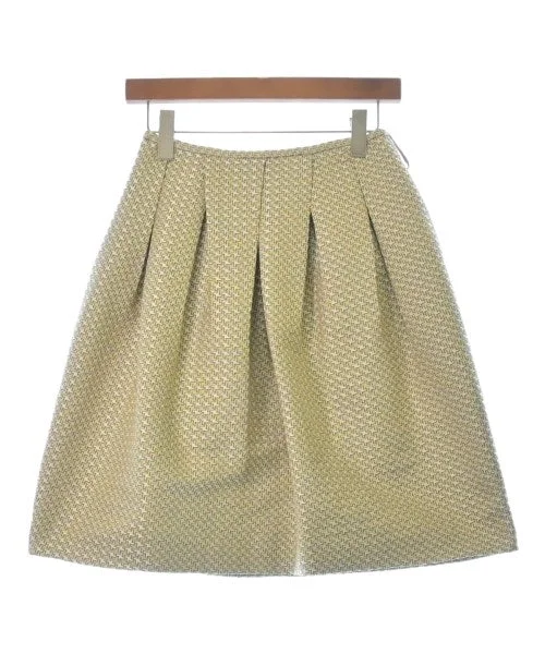 INCOTEX Knee length skirts leather skirt sleek