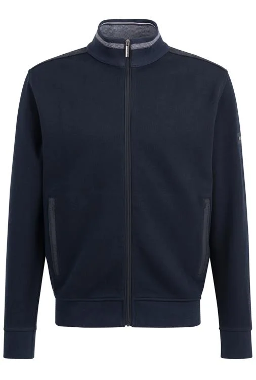 Long Sleeve Full Zip Sweater 8700-55120A Navy Bright Pastel Dark