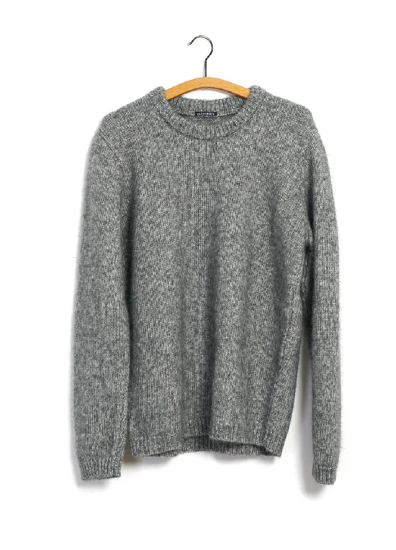 Eske Crew Neck Sweater Cotton Fabric Linen Fabric Terry Fabric