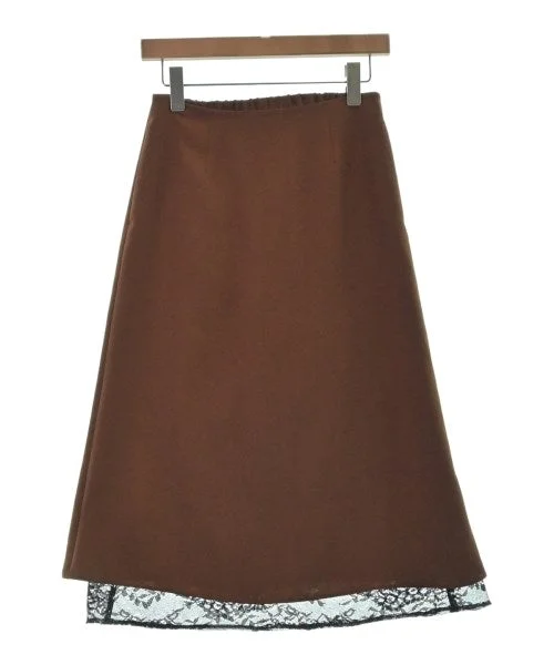 Unaca Knee length skirts chiffon skirt floaty