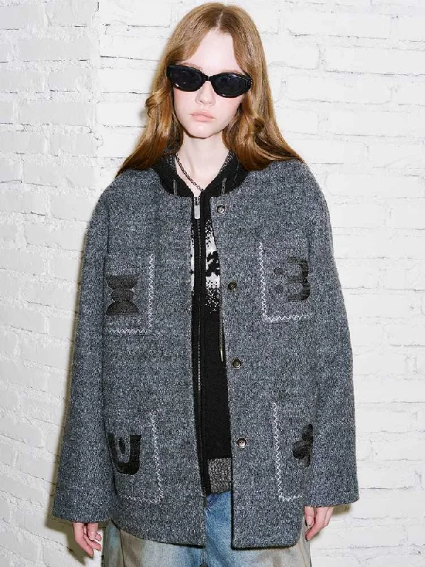 Classic style short jacket【s0000010831】 Herringbone Jacket Checkered Jacket Solid Jacket