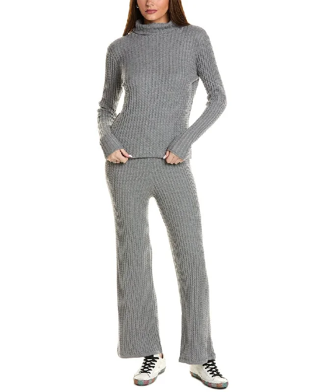 Hannah Rose Cashmere-Blend 2pc Sweater Set Sweater Knitwear Pullover