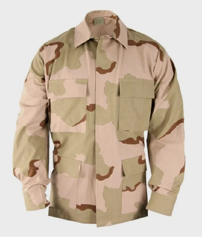 Vintage 3 Color Desert Storm - US Army BDU Jacket **THE REAL DEAL** Elasticated Jacket Padded Jacket Insulated Jacket