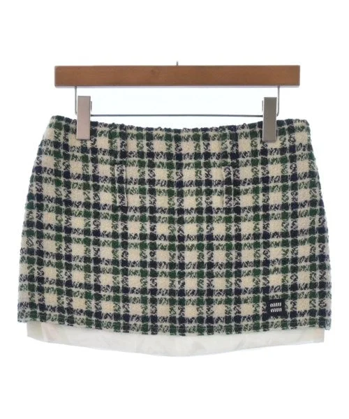 Miu Miu Mini skirts silk skirt smooth