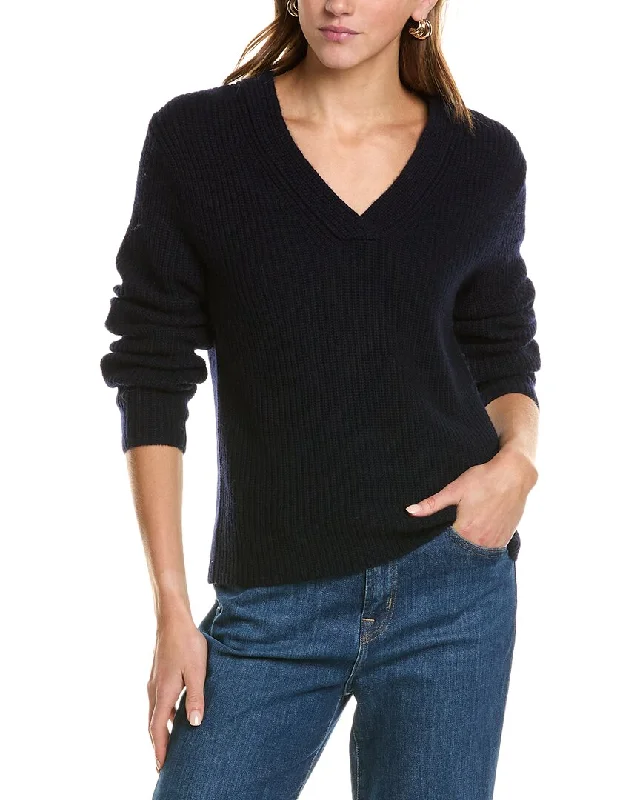 Vince Shaker Rib Wool & Alpaca-Blend Sweater Nylon Fabric Polyester Fabric Spandex Fabric