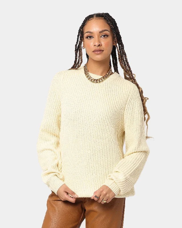 XXIII JB Knit Sweater Cream Wool Sweater Cotton Sweater Cashmere Sweater