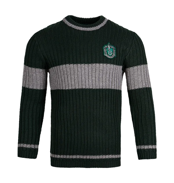 Slytherin Quidditch Sweater Fitted Slim Tailored