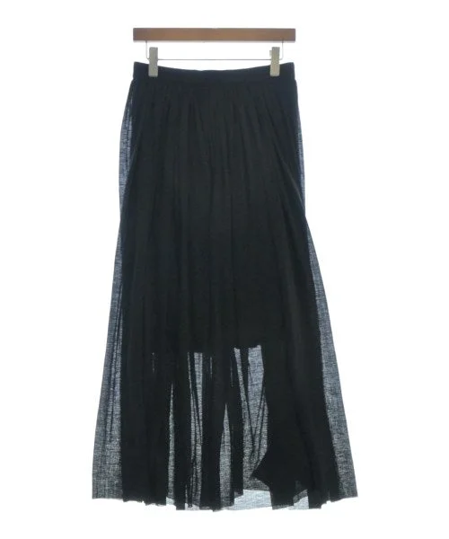 YLEVE Long/Maxi length skirts leather skirt sleek